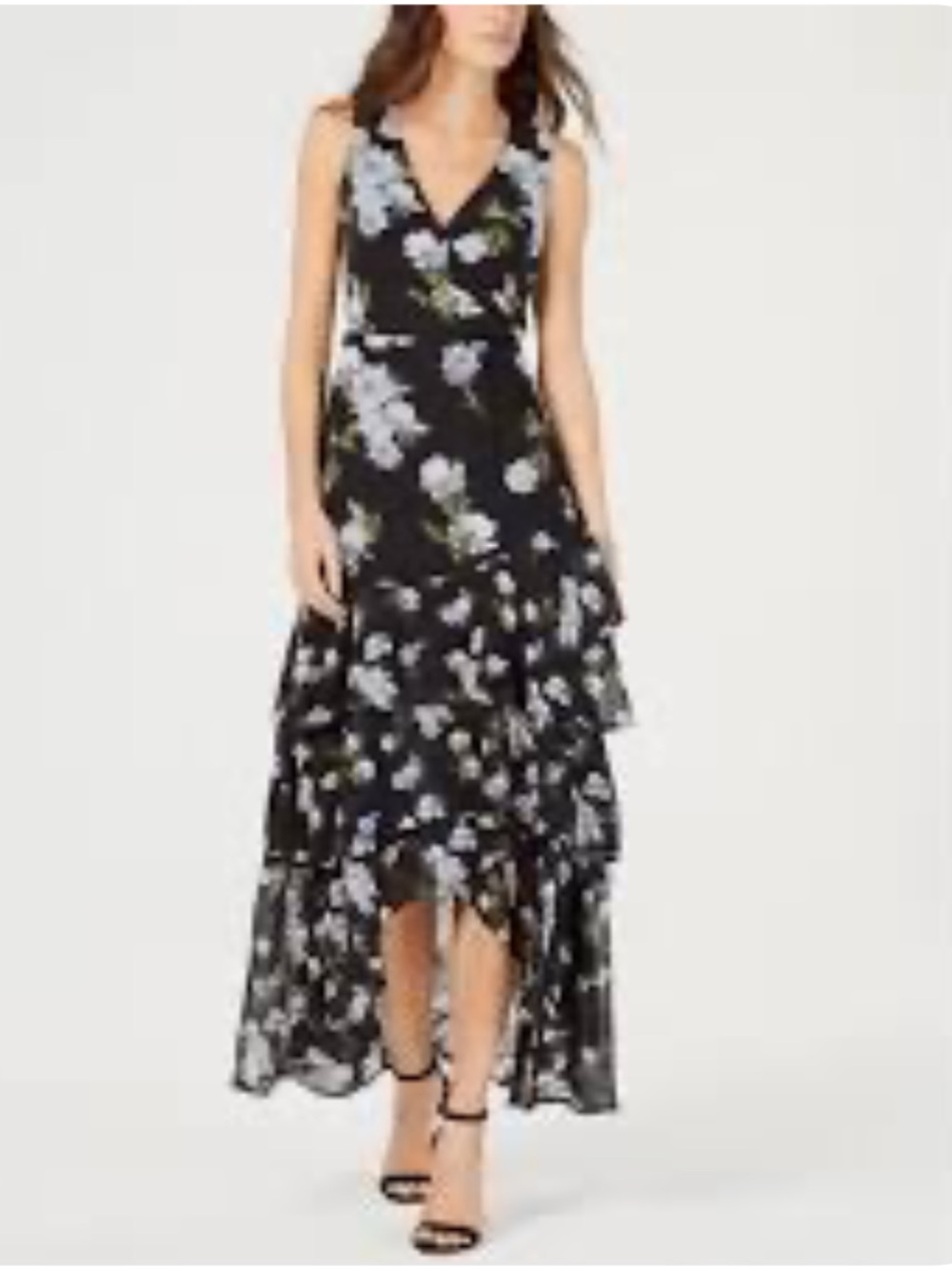 I.N.C. International Concepts Floral Tiered-Hem Maxi Dress